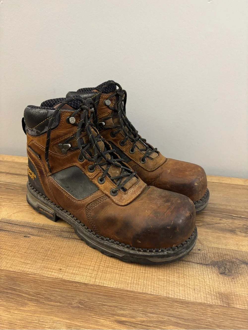 Georgia Boot GB00131 Steel Toe Work Boot Brown Blue Collar Men’s